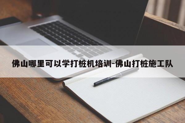 佛山哪里可以学打桩机培训-佛山打桩施工队