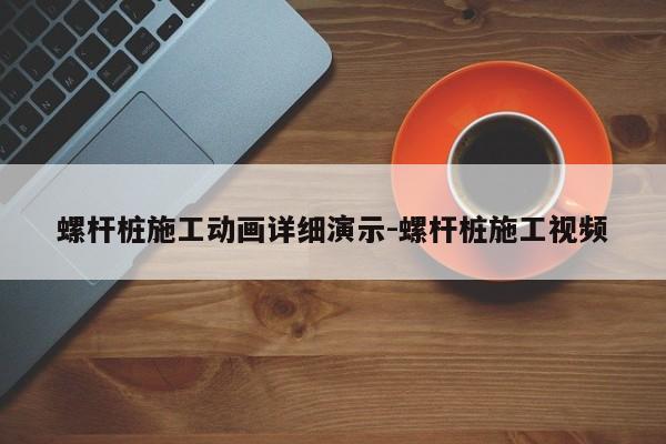 螺杆桩施工动画详细演示-螺杆桩施工视频