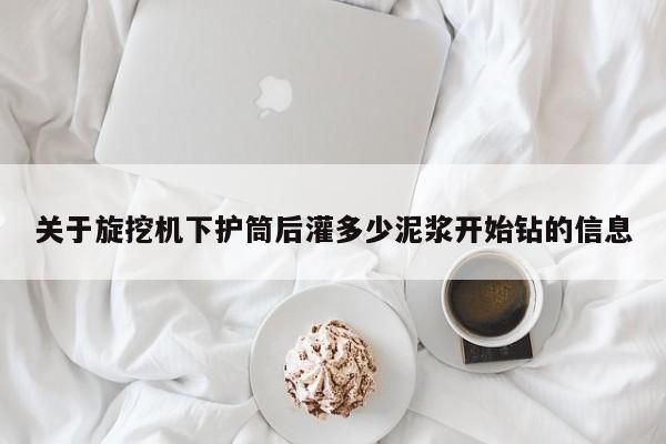 关于旋挖机下护筒后灌多少泥浆开始钻的信息