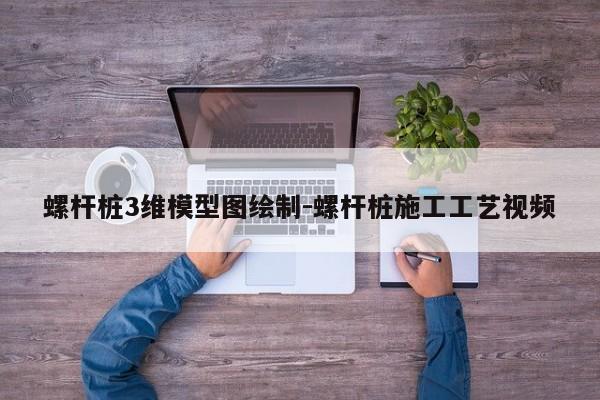 螺杆桩3维模型图绘制-螺杆桩施工工艺视频