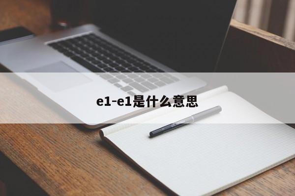 e1-e1是什么意思