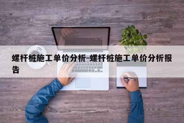 螺杆桩施工单价分析-螺杆桩施工单价分析报告