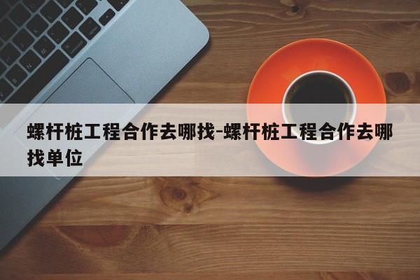 螺杆桩工程合作去哪找-螺杆桩工程合作去哪找单位