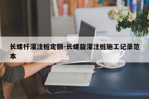 长螺杆灌注桩定额-长螺旋灌注桩施工记录范本