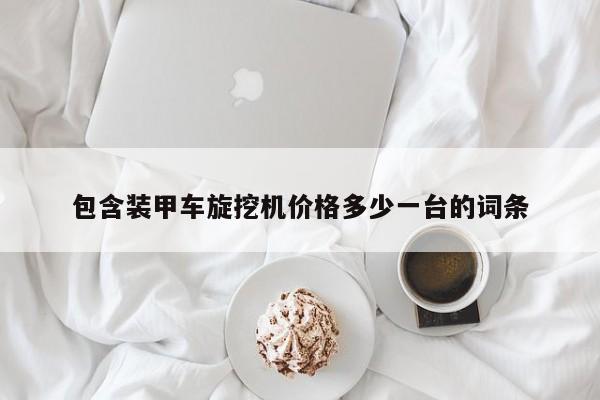 包含装甲车旋挖机价格多少一台的词条